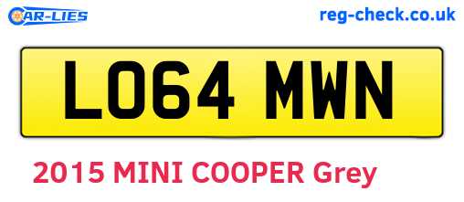 LO64MWN are the vehicle registration plates.