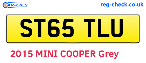 ST65TLU are the vehicle registration plates.