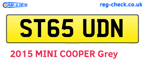 ST65UDN are the vehicle registration plates.