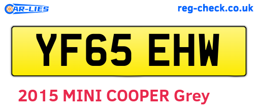 YF65EHW are the vehicle registration plates.