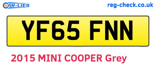 YF65FNN are the vehicle registration plates.