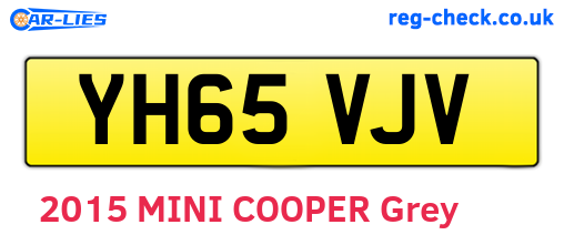 YH65VJV are the vehicle registration plates.