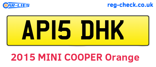 AP15DHK are the vehicle registration plates.