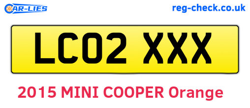 LC02XXX are the vehicle registration plates.
