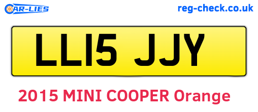 LL15JJY are the vehicle registration plates.