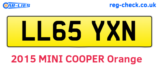 LL65YXN are the vehicle registration plates.