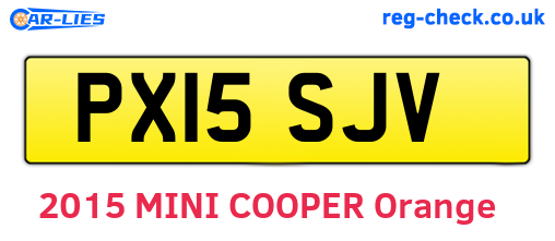 PX15SJV are the vehicle registration plates.