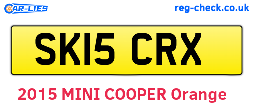 SK15CRX are the vehicle registration plates.
