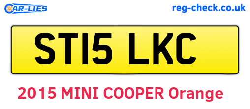 ST15LKC are the vehicle registration plates.
