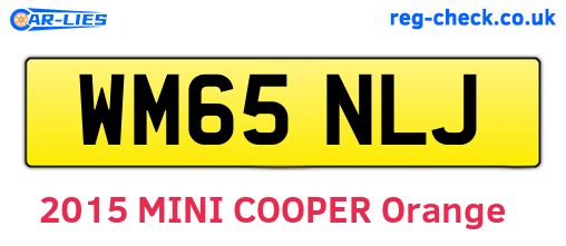 WM65NLJ are the vehicle registration plates.