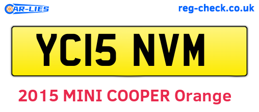 YC15NVM are the vehicle registration plates.