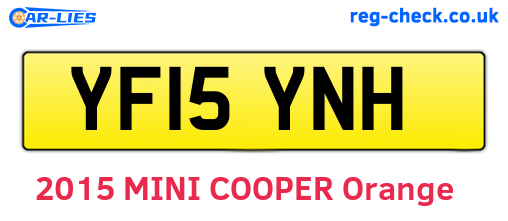 YF15YNH are the vehicle registration plates.