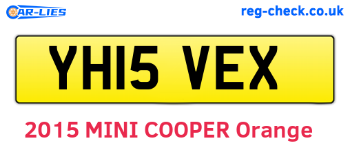 YH15VEX are the vehicle registration plates.