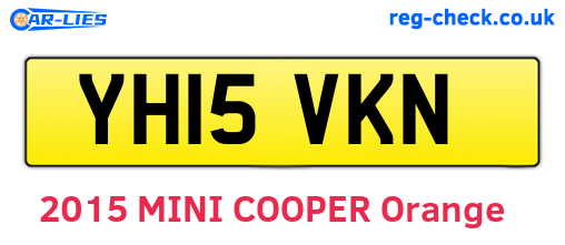 YH15VKN are the vehicle registration plates.