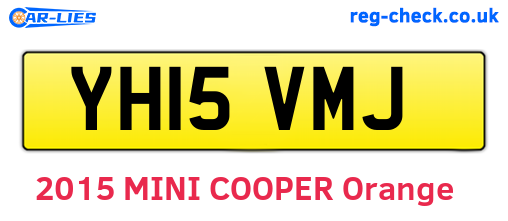 YH15VMJ are the vehicle registration plates.