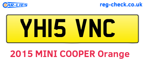YH15VNC are the vehicle registration plates.