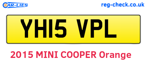 YH15VPL are the vehicle registration plates.