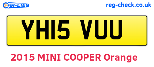 YH15VUU are the vehicle registration plates.
