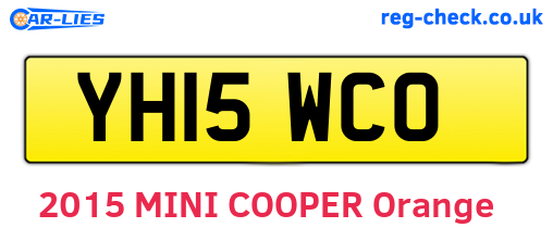 YH15WCO are the vehicle registration plates.