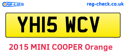 YH15WCV are the vehicle registration plates.