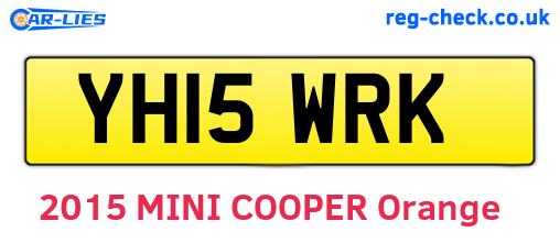 YH15WRK are the vehicle registration plates.