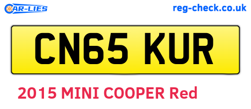 CN65KUR are the vehicle registration plates.