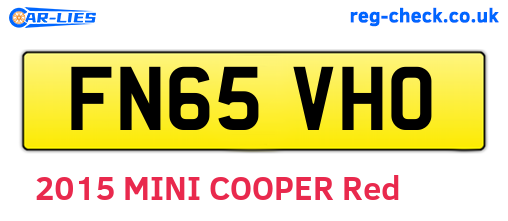 FN65VHO are the vehicle registration plates.
