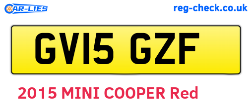 GV15GZF are the vehicle registration plates.