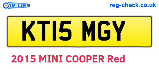 KT15MGY are the vehicle registration plates.