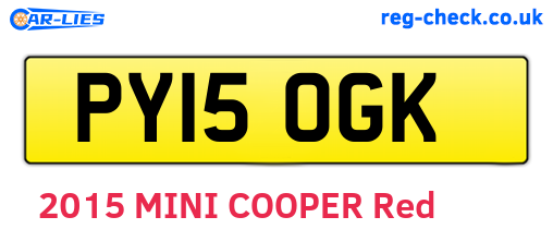 PY15OGK are the vehicle registration plates.