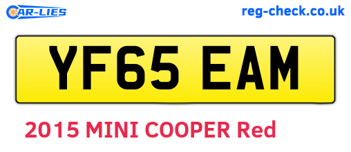 YF65EAM are the vehicle registration plates.