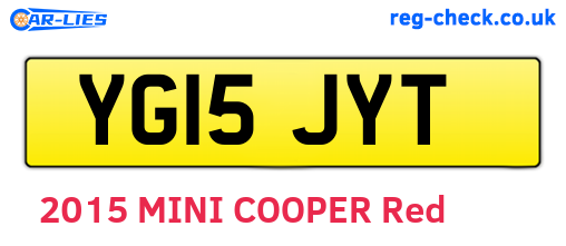 YG15JYT are the vehicle registration plates.