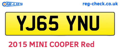 YJ65YNU are the vehicle registration plates.