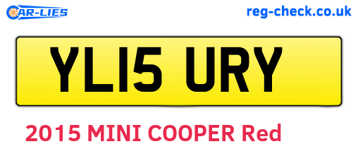 YL15URY are the vehicle registration plates.