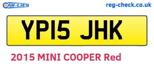 YP15JHK are the vehicle registration plates.
