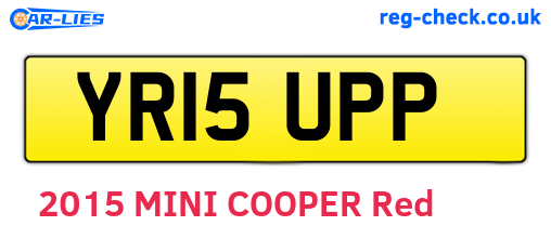 YR15UPP are the vehicle registration plates.