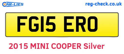 FG15ERO are the vehicle registration plates.