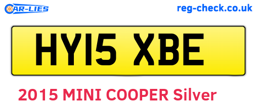HY15XBE are the vehicle registration plates.