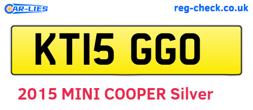 KT15GGO are the vehicle registration plates.