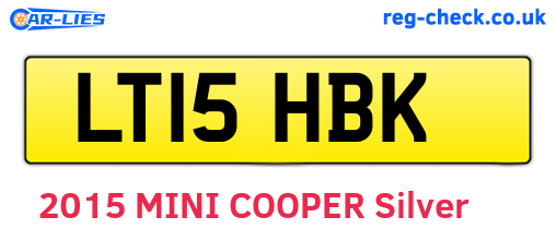 LT15HBK are the vehicle registration plates.