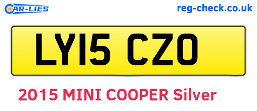 LY15CZO are the vehicle registration plates.