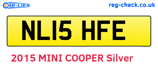 NL15HFE are the vehicle registration plates.