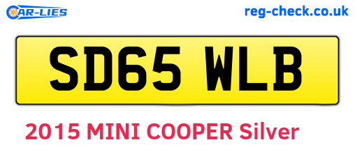 SD65WLB are the vehicle registration plates.