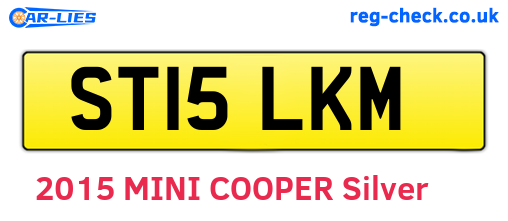 ST15LKM are the vehicle registration plates.