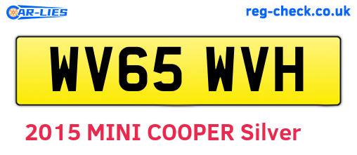 WV65WVH are the vehicle registration plates.