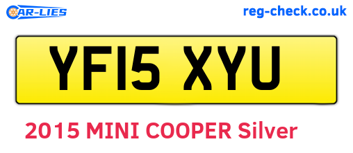 YF15XYU are the vehicle registration plates.
