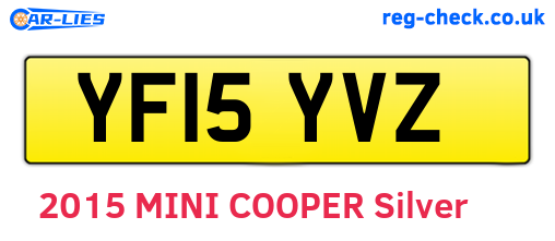 YF15YVZ are the vehicle registration plates.