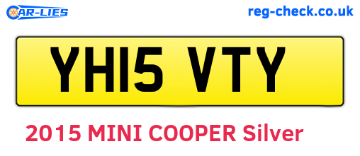 YH15VTY are the vehicle registration plates.