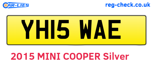 YH15WAE are the vehicle registration plates.