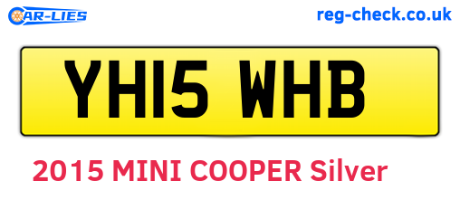 YH15WHB are the vehicle registration plates.